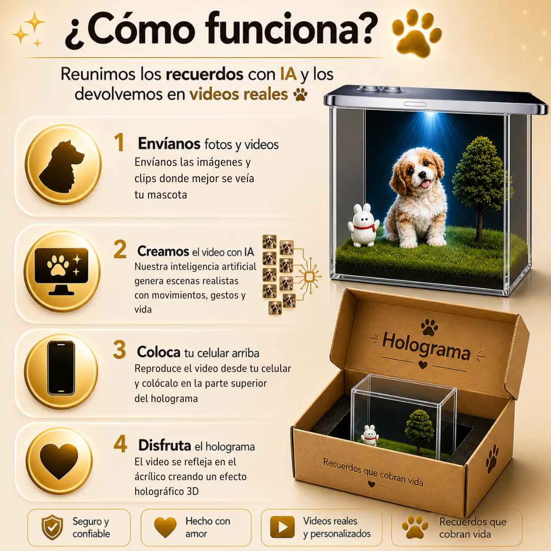 Holograma 3D de Mascotas